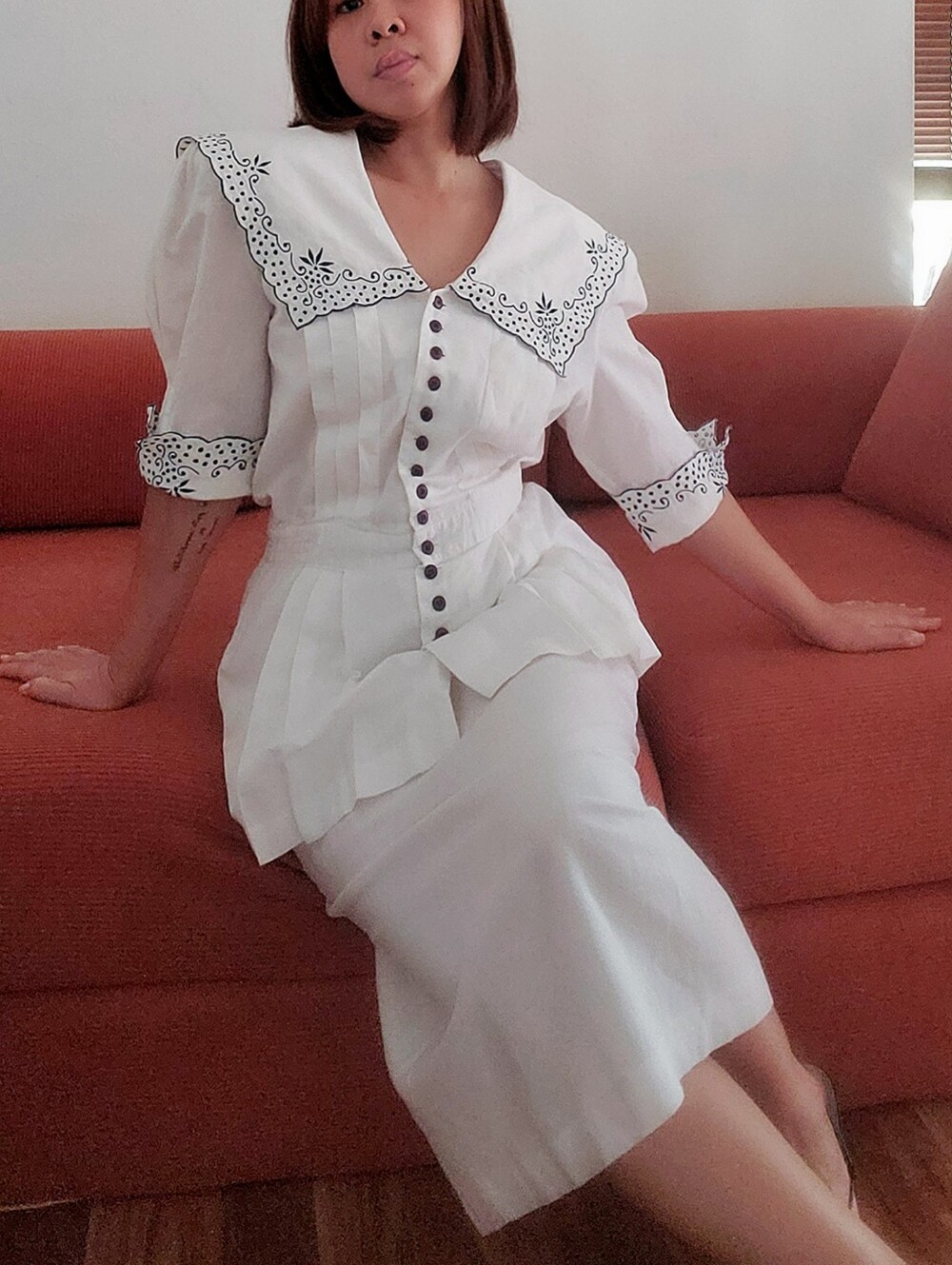 Vintage PEPLUM DRESS